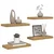Polica na zidu 4 pcs Smeđa 50 x 23 x 4 cm Konstruirano drvo