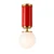Opviq luster Moira-20205-F, 1 × E27, crveni