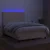Krevet box spring s madracem LED krem 140x190 cm od tkanine
