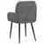 Trpezarijske stolice 4 pcs Baršun Tamnosiva 59 x 59,5 x 90 cm
