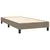 Vidaxl Box spring postelja z vzmetnico taupe 90x200 cm blago