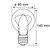 Paulmann LED globus G95 E27 7,5W 827 opal z možnostjo zatemnitve