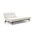 Kavč SPLITBACK SOFA BED s črnimi stileto lesenimi nogicami-Svetlo modra