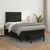 Vidaxl Boxspring postelja z vzmetnico črna 120x190 cm umetno usnje