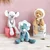 Plyšový dinosaurus Sweety Chou Histoire d’ Ours modrý 30 cm v darčekovom balení od 0 mes HO2947