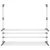 Stalak za sušenje za balkon 89 x 25 x (60 - 95) cm aluminijski
