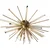Endon 81937 - Plafonska lampa 4xE14/40W/230V, prečnik 80 cm, zlatna