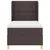 vidaXL vidaXL Box Spring postelja z vzmetnico temno rjava 100x200 cm tkanina, (22052333)