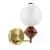 LED zidna lampa FLORES LED/7W/230V zlatna/braon