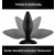 Paloqueth Long.Session Analplug Set from Skin-Friendly Silicone Black 3 pack
