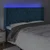 Vidaxl LED posteljno vzglavje temno modro 203x16x118/128 cm žamet