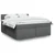 Vidaxl Box spring postelja z vzmetnico temno siva 180x200 cm blago