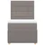 Vidaxl Box spring postelja z vzmetnico taupe 90x190 cm blago