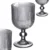VIVALTO 370 ml rebrasti sivi kozarec za vino