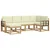 Set vanjskih sofa s jastukom 6 pcs Bijela i krem Poliester