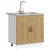 Vidaxl Kuhinjski element z vrati Kalmar Umetni hrast 80 x 46 x 81,5 cm