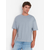 Trendyol Gray Basic 100% Cotton Crew Neck Oversize/Wide-Fit Short Sleeve T-Shirt
