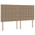 Krevet s od storage s madracem Kapućino 180 x 200 cm Lažna koža
