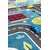 Conceptum Hypnose Tepih Mavi Trafik, 140 x 200cm, Plavi