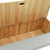 Klupa siva 107 x 45 x 75,5 cm od masivne jelovine