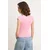 Trendyol Milla Ženska majica TWOSS26TS00267, Roze