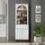 Hanah Home Ledli ormarić za kafe kutak 60 × 179 × 41,8 cm, bela/atlantski bor
