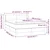 Vidaxl Box spring postelja z vzmetnico temno rjav 140x190 cm blago