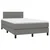 Vidaxl Box spring postelja z vzmetnico LED temno siva 120x200 cm blago