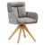 Homestyle4U Jedilni stol 58.5x84x60 cm siva