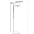 Opviq Podna lampa Azra, 154 cm, E27, Crna