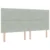 LED Box Spring Krevet Svijetlo siva 200 x 200 cm Baršun