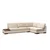 Atelier del Sofa Ugaona garnitura Tulip 97x80x313cm Bež