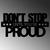 Wallity Zidna dekoracija Dont Stop Until Youre Proud, 60 x 30 cm, Crna