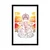 Plakat s paspartujem hinduistični Ganeša - 40x60 silver