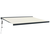vidaXL Zložljiva tenda krem 4x3 m blago in aluminij