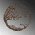 Wallity Zidna dekoracija Rusty Tree, 66x68 cm, Braon