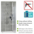 WENKO 26015100 - Uglovna polica DOLCEDO 31x230 cm nerđajući čelik/bela
