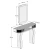 Hanah home Polica 105x85x30cm Krem