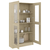 Vitrina boja hrasta sonome 82,5x30,5x150 cm konstruirano drvo