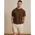 DAN FOX APPAREL Majica Matteo  rjava