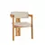 Hanah Home Trpezarijska stolica 58x76x49cm Svetlosivo-Hrast
