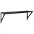 Police na zidu s policom 2 pcs Crni hrast 80 x 25 x 25,5 cm