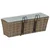 Vidaxl Ograja 2 szt. 50 x 17 x 17 cm Kovina