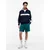 Tommy Jeans Majica Colour-blocked Quarter-zip Relaxed  temno modra / rdeča / bela