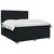 vidaXL Postelja boxspring z vzmetnico Črna 140 x 190 cm Blago