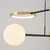 Opviq Luster L1224, Crno-zlatne boje