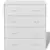Komoda s 4 ladice 60 x 30,5 x 71 cm bijele