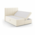 Bež boxspring postelja s prostorom za shranjevanje 160x200 cm Gina – Milo Casa