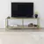 Hanah home TV Komoda Basic Tamnosivo-Zlatna