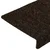 Vidaxl Preproge za stopnice samolepilne 15 kosov 65x21x4 cm temno rjave pravokotne robove
